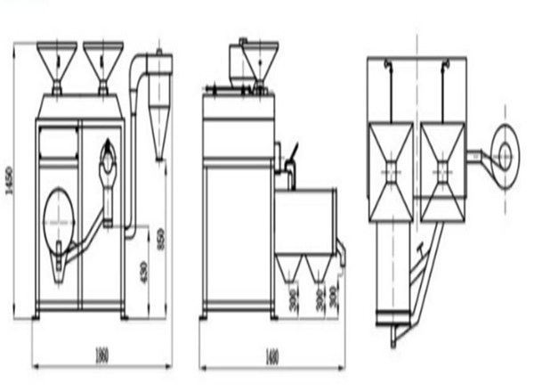 Electric Corn Milling Grains Grinding Machine