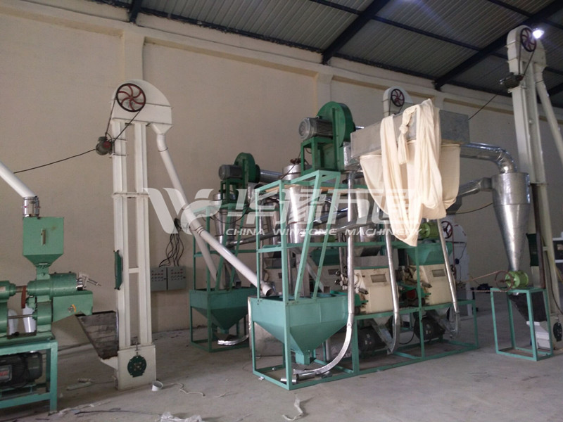 1T/Hour White Maize Flour Milling Line